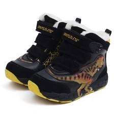 DINOSOLES 兒童暴龍冬季魔鬼氈靴 DNKCD4TSTV11