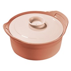 mommy's table Magic Steamer 矽膠蒸蛋微波爐料理鍋 容器 L 1000ml, 1個, 杏仁桃色