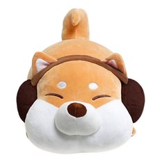 MOCHITOWN 耳塞柴犬靠枕玩偶, 50cm, 1個, 混色
