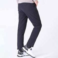 男士鵝絨無褶彈力高爾夫長褲 YXC38