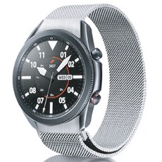 apent 一鍵式按鈕翼型米蘭尼斯智慧手錶金屬錶帶, 銀色