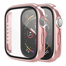 앨엔오 애플워치 스마트워치 호환 케이스 44mm, 로즈골드