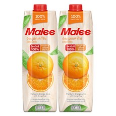 Malee 柑橘橙汁, 1L, 2個