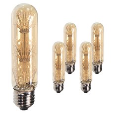 LISHIN Vitson Wonha 愛迪生 LED 雪花燈泡 1.8W T30, 燈泡色, 5個