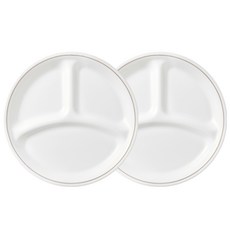 코렐 리틀클로버 삼절접시 소 2p, 혼합색상, 단품, 2개