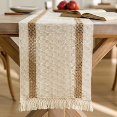 cofv 美式風格蕾絲桌旗, 35 x 200 cm, 款式2