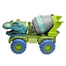 恐龍工程車玩具 09 暴龍攪拌車, 混合顏色, 1個