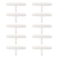 Five Ocean觀賞魚用T型連接管 白色, 10個