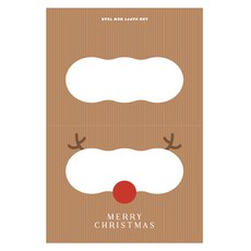 Hands Pick 聖誕節魯道夫手提紙袋, 100個, 1入