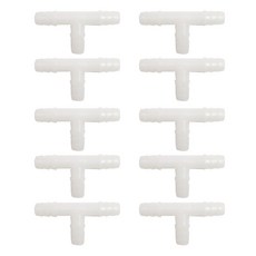 Five Ocean 觀賞魚用特大T型連接管 白色, 10個