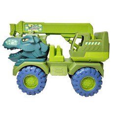 恐龍汽車重型機具玩具 05 暴龍起重機, 混合顏色, 1個