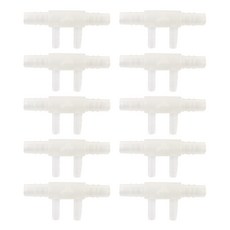 Five Ocean 觀賞魚用T型雙向連接管 白色, 10個