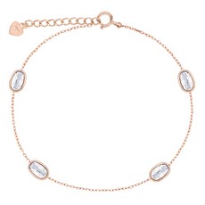 폴브리알 여성용 타원 드롭 팔찌 PYSB0131 + 쇼핑백