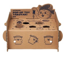 Fesroom 貓咪立體玩具章魚燒, 混色, 1個