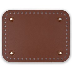 Jinga包底 圓角方形 17 x 13 cm, 1個, 棕色