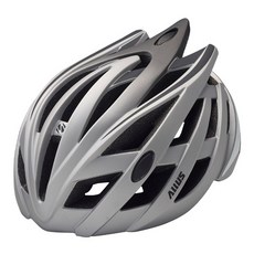 ALLUS Samchuly自行車成人用安全帽 AH550, 銀色啞光