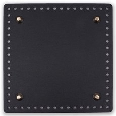 징가방바닥 사각라운드 17 x 17 cm, 블랙, 1개