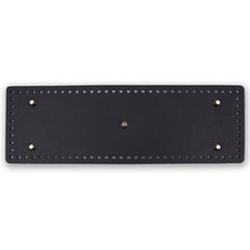 鉚釘包底 圓角長方形 34 x 11 cm, 1個, 黑色