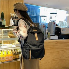 PEONIST 可愛休閒後背包, 黑色