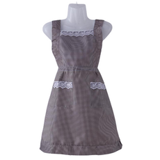 hellogem 荷葉邊蝴蝶結圍裙, 1個, F款 黑色