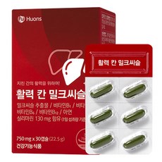 휴온스 활력 칸 밀크씨슬, 30정, 1박스