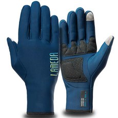 Lameda 防寒刷毛自行車手套雙手組 6097, 1套, 藍色