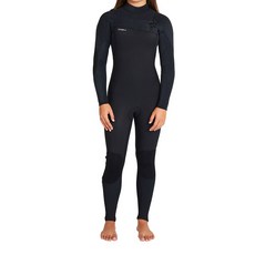 O'NEILL 女款 Hyperfreak 胸拉鍊式全身防寒衣 3/2mm 5350GOA, A00 黑色, 黑色