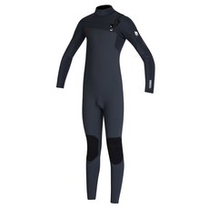 O'NEILL 男款 Hyperfreak Fire 胸拉鍊 全身防寒衣 4/3mm 5523OA, FP7(GUNMTL + BLACK + BLACK)