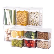 收納故事 冰箱口袋容器 小 6入 + 大 6入, 1套