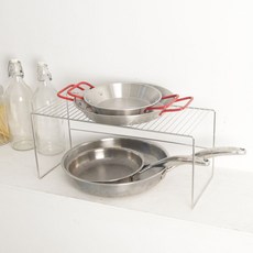 Diver 不鏽鋼鍋具整理收納架, 銀色, 1個