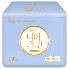 리버티오가네이처 니어스킨 오버나이트 생리대, 10개입, 1개