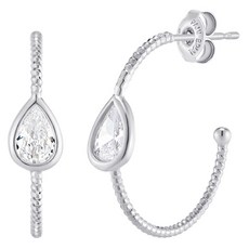 폴브리알 여성용 페어 후프 링 귀걸이 PYSE0042 + 쇼핑백