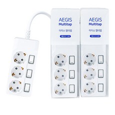 EASY STEP 自動滅火延長線 獨立開關3孔 1.5m + 3m 套組, 1個