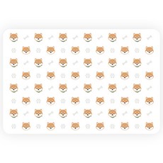 Petconomy 狗狗可水洗柴犬小便墊, 白色, 1個