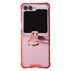 iRUDA 핑거링 투명 범퍼 휴대폰 케이스