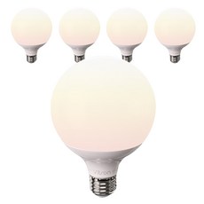 LISHIN Vitson 圓形短版LED球泡燈 15W, 燈泡色, 5個