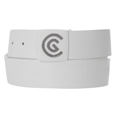 Cleveland GOLF 男款牛皮高爾夫球皮帶, 白色