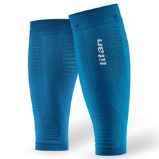 titan 太肯 FLOW小腿壓力保護套組 白色, 藍色, 1套