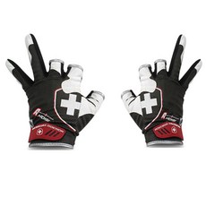 Moncross 女士功能性三剪式釣魚手套套裝 GQC-301QBW, 黑+白, 1組