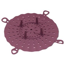 媽咪桌矽膠蒸籠酒紅色 L 25 cm, 1個