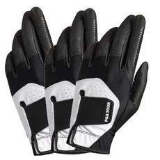 Saintnine 男款防滑矽膠高爾夫球手套 左手用, 黑色