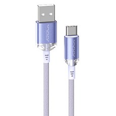 비비랩스 플렉스 패브릭 USB C타입 3A 데이터 케이블, 1m, 퍼플, 1개