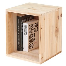 杉木木塊收納箱 開放式 大 300x300x350mm