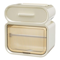 unheve 便利衛生紙收納架 L, 07 奶油白, 1個