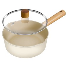 Dream Chef 奧斯陸奶油色 IH 電磁陶瓷多功能鍋 + 玻璃鍋蓋組, 20cm, 1套