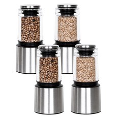 inbloom 不鏽鋼迷你研磨器 刀片型 40ml 2入 + 粉碎型 35ml 2入 套組, 1套