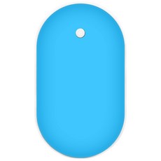 비즈 조약돌 USB 충전식 손난로 보조배터리, BZ-HW50, 블루