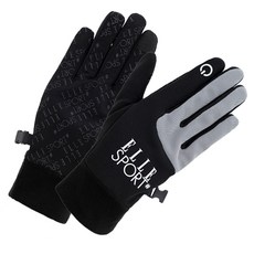 ELLE 運動春秋防滑登山手套, 1個, 黑色 + 灰色