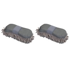 Bubble Car 多合一洗車手套海綿, 灰色, 2個