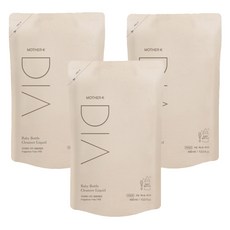마더케이 유아용 디아 젖병세정제 무향 리필형, 400ml, 3개